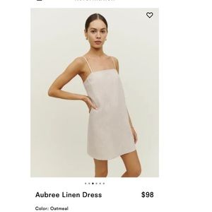 Reformation Aubree Linen Dress